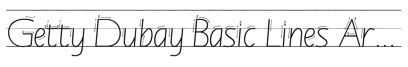Getty Dubay Basic Lines Arrows
